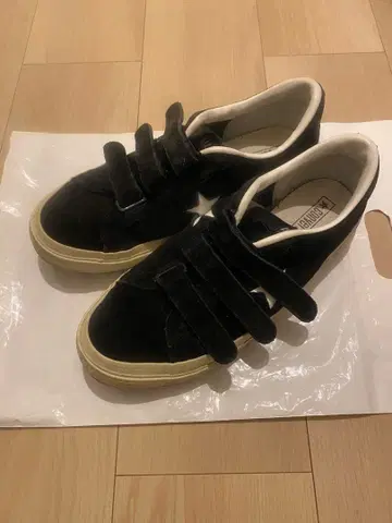 컨버스 올스타 블랙 스웨이드 벨크로 MADE IN JAPAN