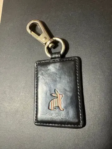 Paul Smith 토끼 로고 가죽 키링