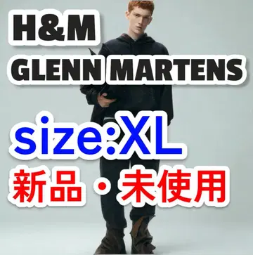 H&M Glenn Martens 프린트 맨투맨 후드티 XL 글렌
