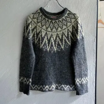 새상품급 SUNNY SPORTS 모헤어 혼방 노르딕 니트 서니 스포츠