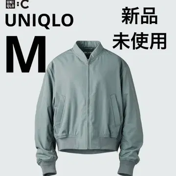 유니클로 C UNIQLO C 보머 자켓 53 그린 M 사이즈
