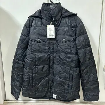 택 포함 새상품 아줄바이마우지 다운 자켓 블랙 S