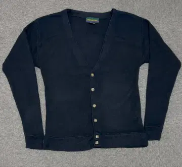 GRENADIER 네이비 V넥 가디건 90s cityboy 쇼트 기장