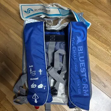 BLUESTORM 소아용 구명 조끼 미사용품