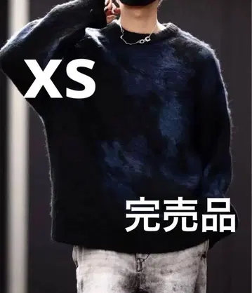 [ 완판템 ] CLEL 모헤어 블렌드 샤기 디자인 니트 M 사이즈