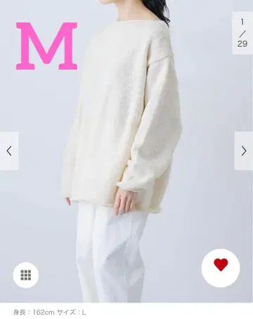 택 포함 새상품 M 페루 보트넥 니트 카구레 DOORS