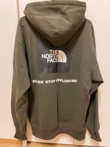 THE NORTH FACE 후드 부착 후드티 L 사이즈 올리브