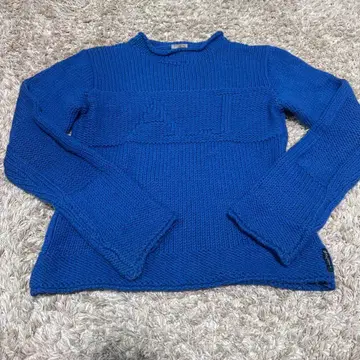 ARMANI JEANS 블루 니트 스웨터 파랑