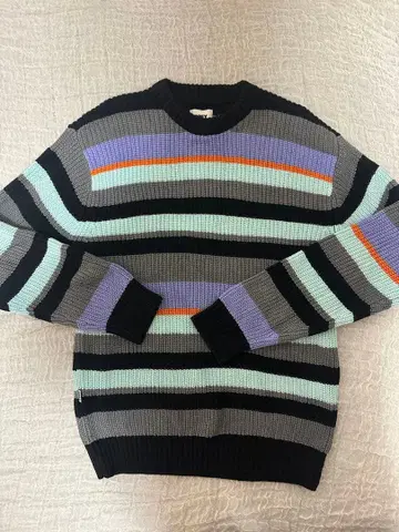 OBEY 보더 무늬 스웨터 M 사이즈