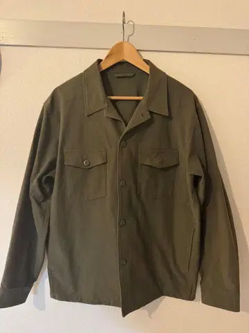 오버 셔츠 자켓 (저지) 올리브