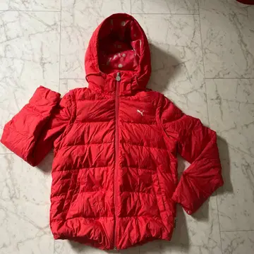 PUMA 레드 다운 자켓 L 사이즈
