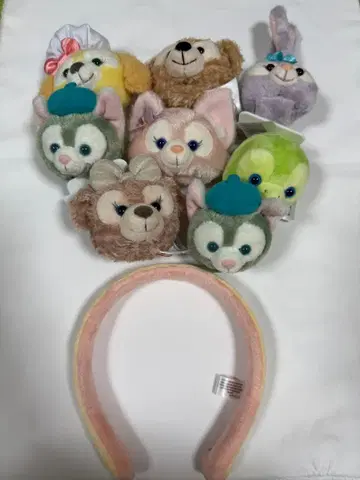 홍콩 디즈니 한정판 커스텀 머리띠 더피앤프렌즈