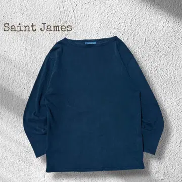 SAINT JAMES 프랑스 롱T 블랙 티셔츠 구제 의류 바스크