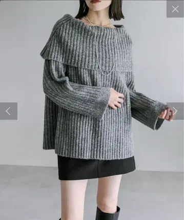 미스틱 오프숄더 니트