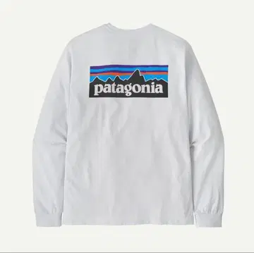 patagonia 롱 슬리브 T셔츠 화이트