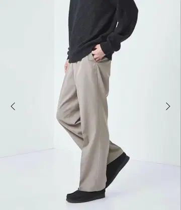 스트레이트 이지 팬츠 내추럴 L 사이즈