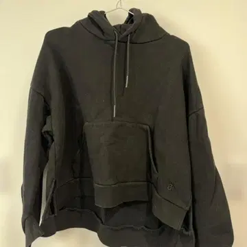 나곤스탠스 블랙 후드 부착 후드티 M