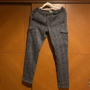 BEAMS 하운드투스 체크 패턴 속기모 저지 이지 팬츠