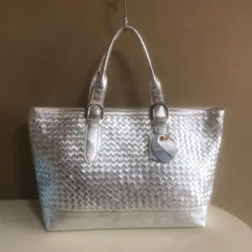 천연 가죽 Champagne pop 은색 소가죽 토트백 가죽 가방