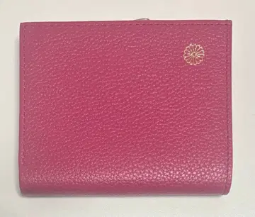 황궁 이단 접이식 지갑 로즈 핑크 가마구치