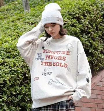 니코앤드 피쉬에디 속기모 맨투맨 풀오버