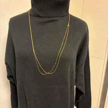 스타 주얼리 K10 더블 체인 롱 목걸이 클리닝 완료