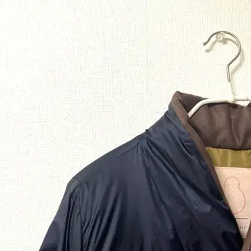 팔라스 팰리스 나일론 타프타 숄 옷깃 다운 코트 네이비