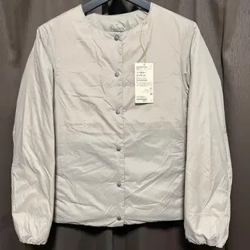 2025AW 무인양품 경량 다운 노카라 자켓 라이트 베이지 M