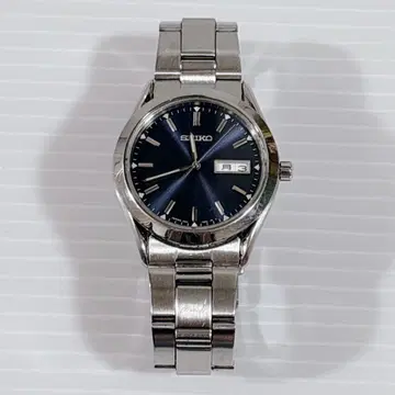 SEIKO 쿼츠 손목시계 파랑 다이얼 세이코 7N43-9080 남성용