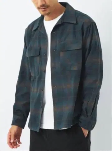 PENDLETON x green label relaxing 체크 셔츠