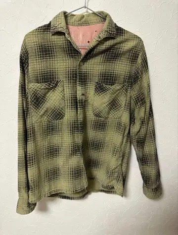 60s 프린트 플란넬 셔츠