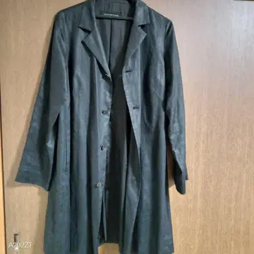 다크 네이비 린넨 코트