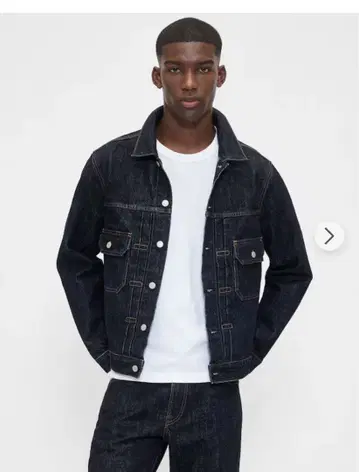 GAP 헤비웨이트 데님 자켓 M 2025년 가을/겨울 다크 네이비