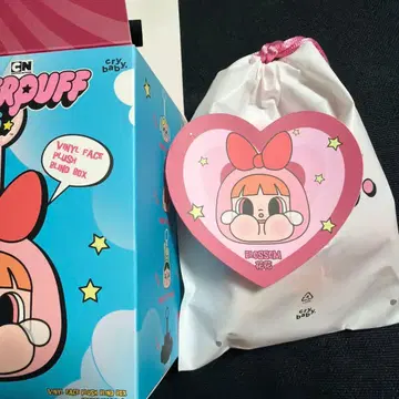 POPMART 크라이베이비 파워퍼프 걸스 봉제 인형 블라썸