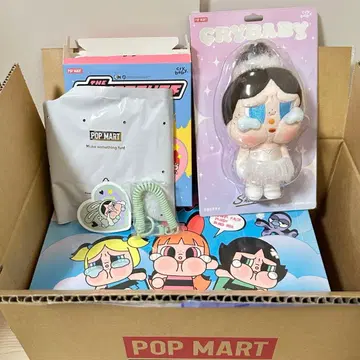 팝마트 CRYBABY 파워퍼프걸즈 모듬 박스 봉제 인형