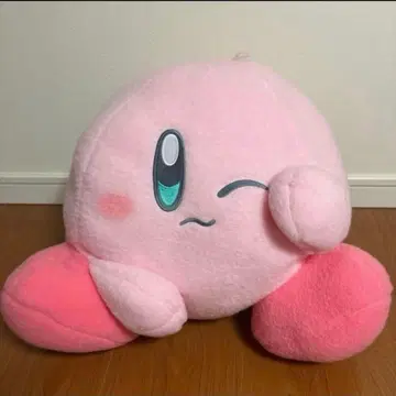 양모 펠트풍 초빅 봉제 인형 커비 졸음