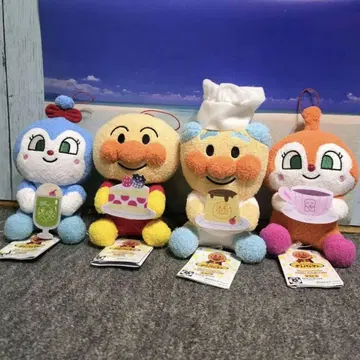 호빵맨 코로후와 카페 봉제 인형 전종 세트