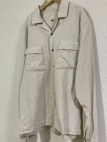 [ 새상품급 ] hihihi 코튼 헴프 워크 긴팔 셔츠 L 사이즈 일본제