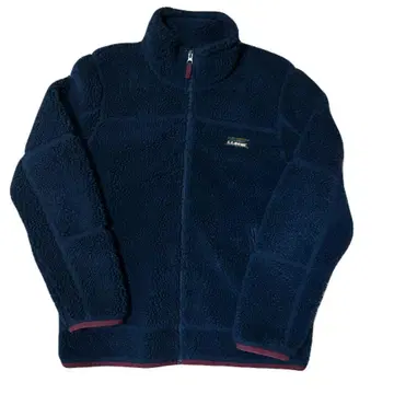 LLBean 네이비 플리스 자켓 MED-REG