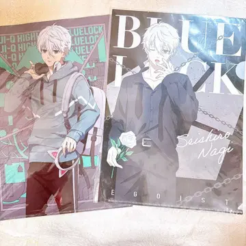 블루 록 나기 세이시로 클리어 파일 TSUTAYA 블랙 셔츠 후지큐