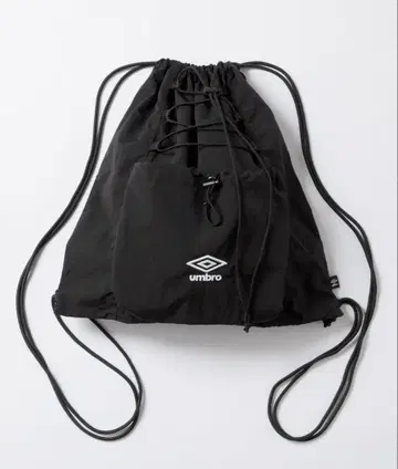 UMBRO/엄브로 별주 로고 자수 나일론 드로 코드 냅색