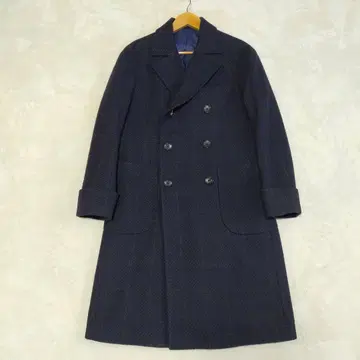 새상품급 비슈 원단 정장 셀렉트 롱 더블 브레스트 체스터 코트