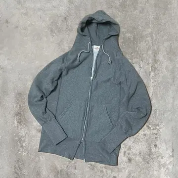 MADE IN USA 더블 지퍼 후드티 그레이 Goodwear