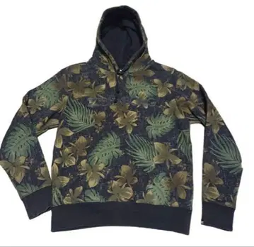 BILLABONG 플로럴 패턴 후드티 M