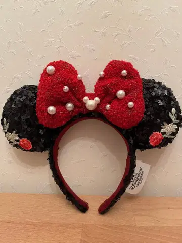 미니 마우스 머리띠 빨간색과 블랙
