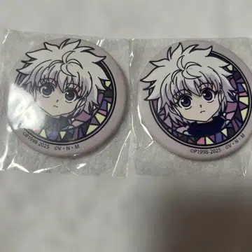HUNTER x HUNTER 와시 캔뱃지 조르딕가 키루아 2개