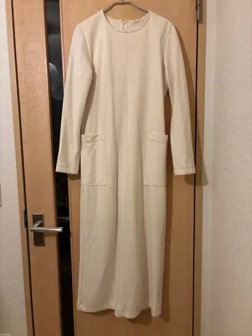 Louren 조젯 화이트 드레스 원피스