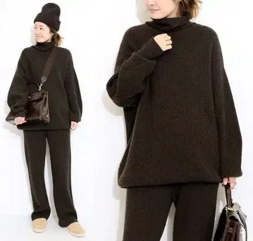 두지엠 클라세 아제 롱 타르넥 풀오버 니트