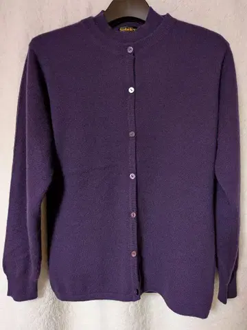 캐시미어 100% 니트 앙상블 퍼플 M~L 사이즈