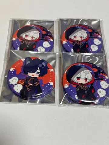 소라루 마후마후 할로윈 캔뱃지 4개 세트